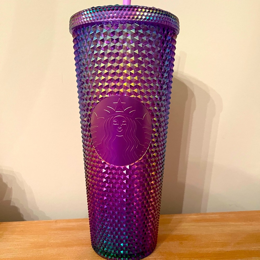 Starbucks Summer 2022. Purple Oil Slick Iridescent Venti Bling Tumbler